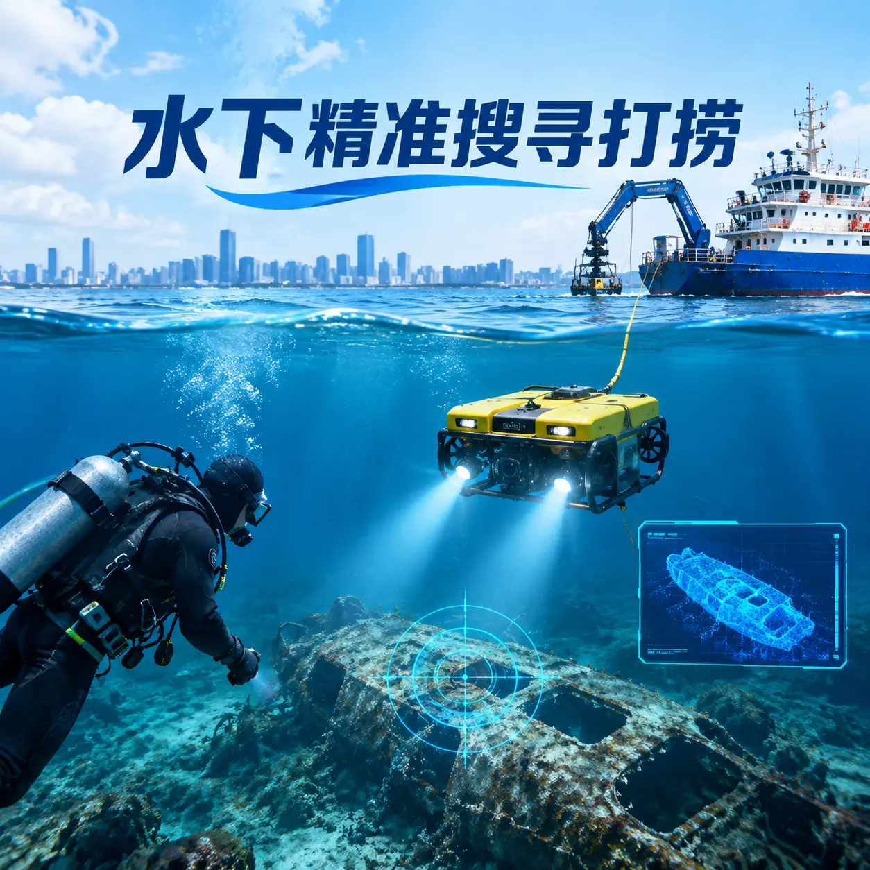 宿豫水下精准搜寻打捞